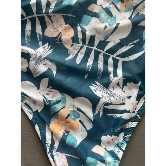 Beachsissi | Women Large | Modest Swim Bottom | Trop Teal | Hibiscus Print | NWT - Picture 4 of 6